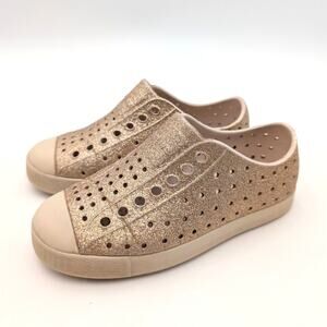 Native Jefferson Child Slip-On Sneakers Shell Metal Bling Size US C11 EU28
